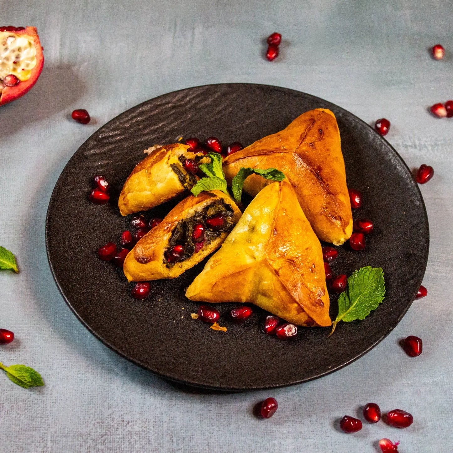 Spinat-Fatayer (Syrische Spinatpasteten)