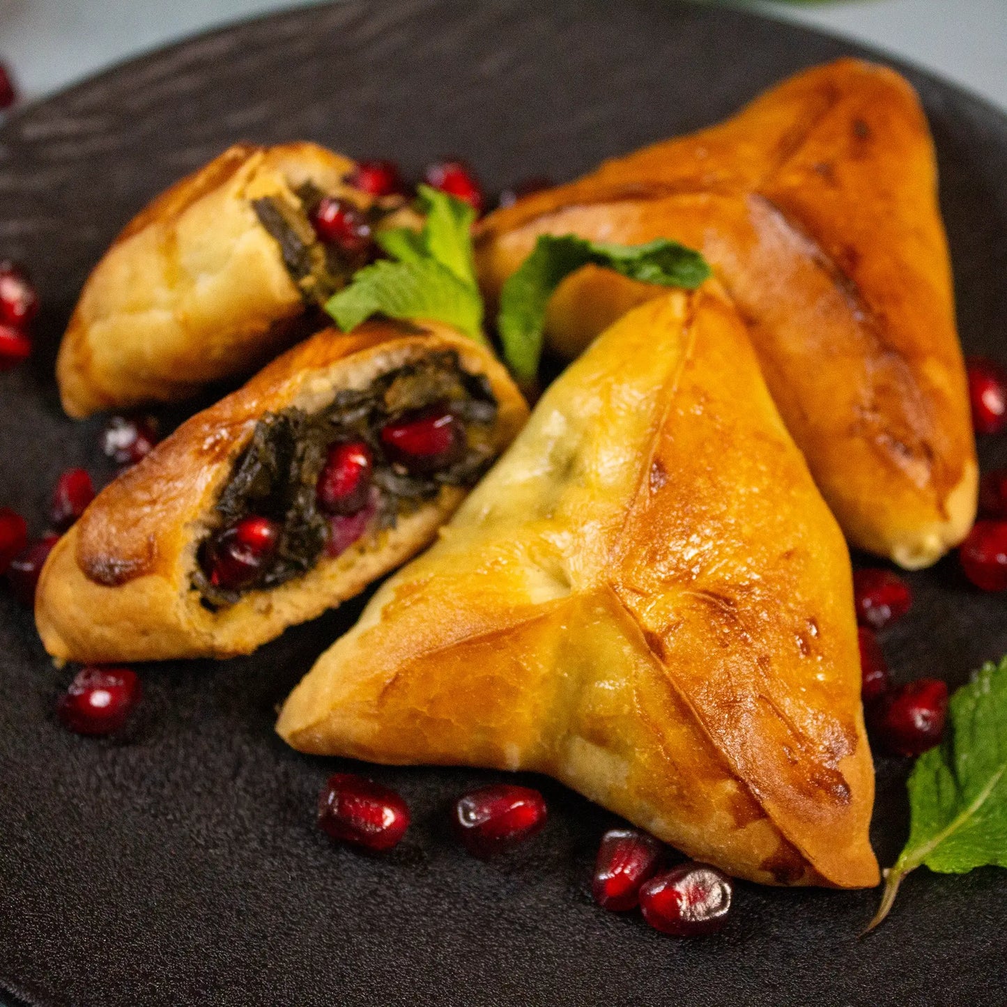 Spinat-Fatayer (Syrische Spinatpasteten)