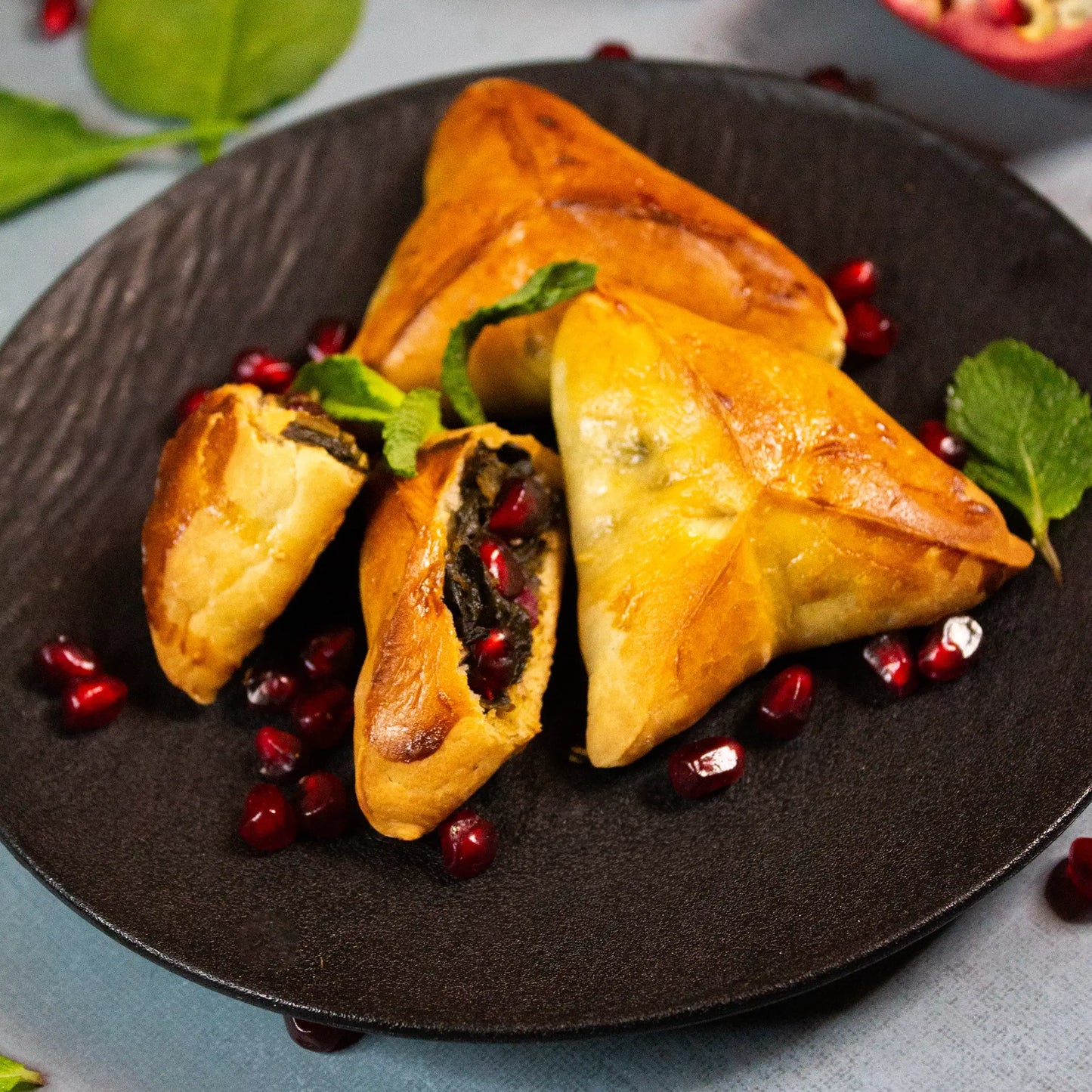 Spinat-Fatayer (Syrische Spinatpasteten)