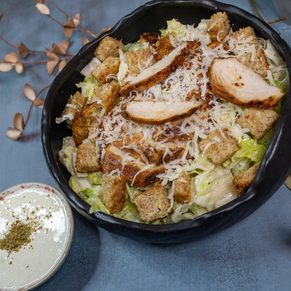 Caesar Salad mit gegrilltem Hähnchen