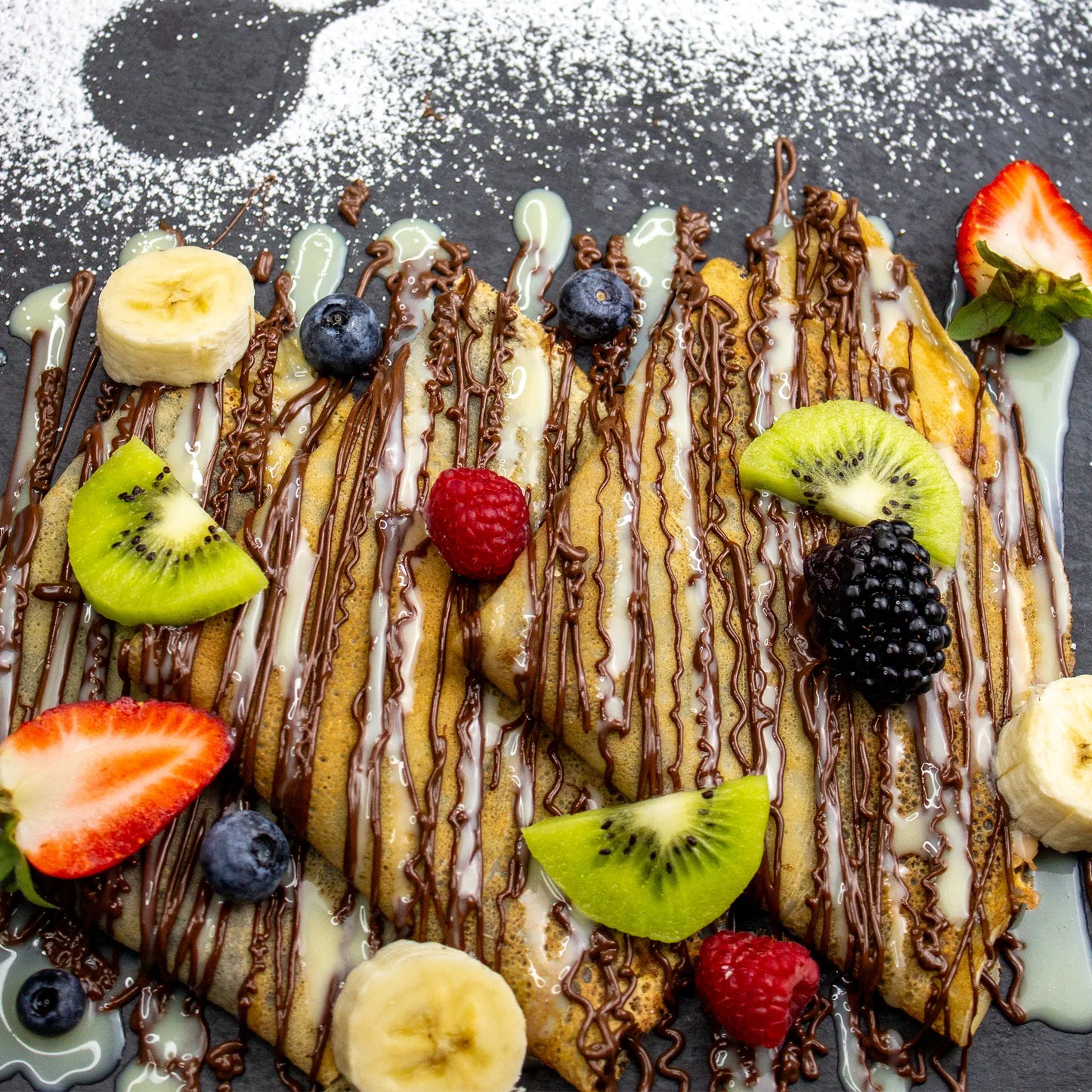 Crêpe mit Schokolade