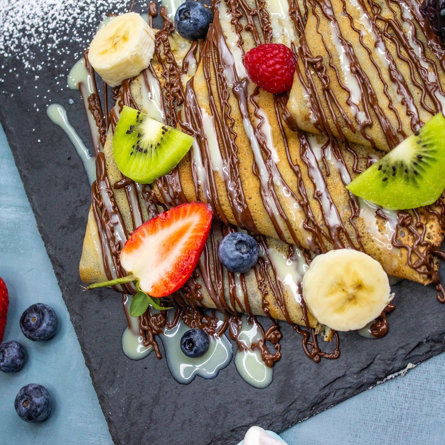 Crêpe mit Schokolade
