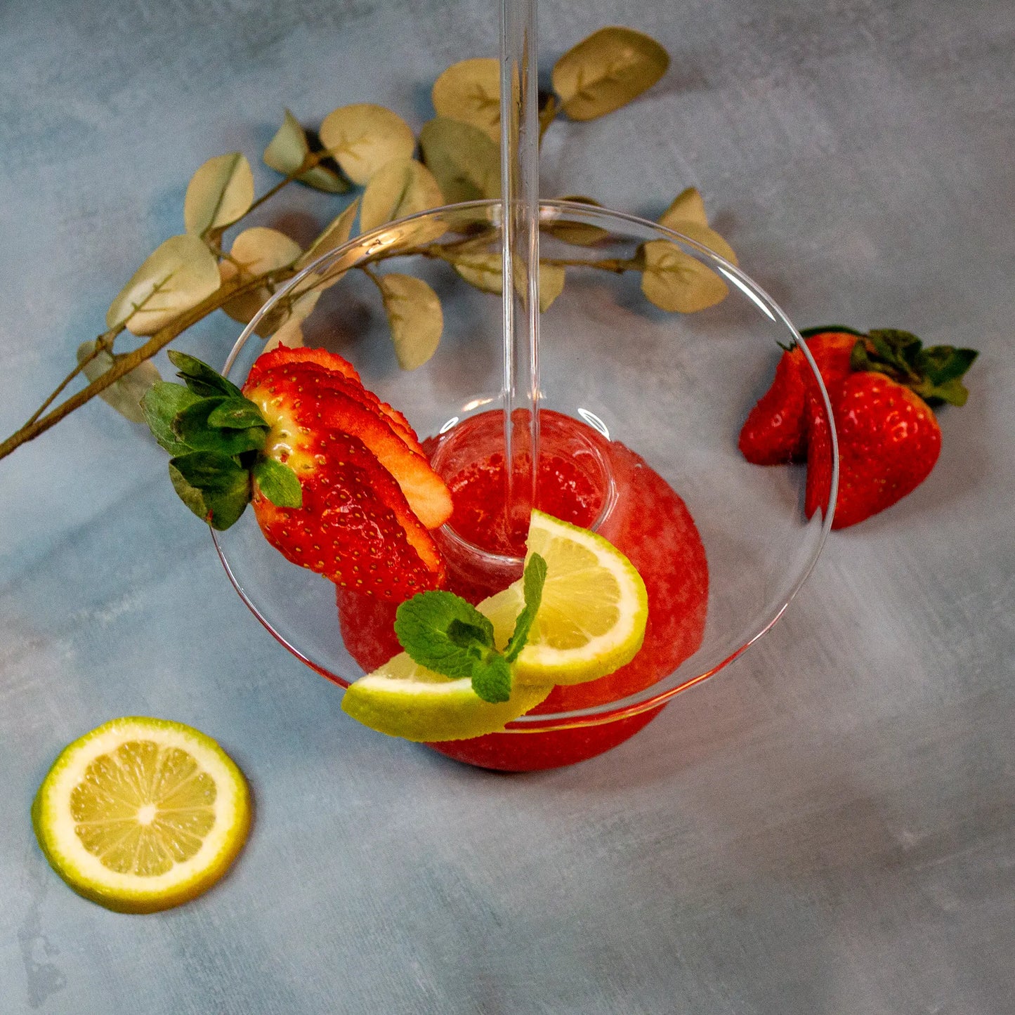 Frischer Erdbeersaft