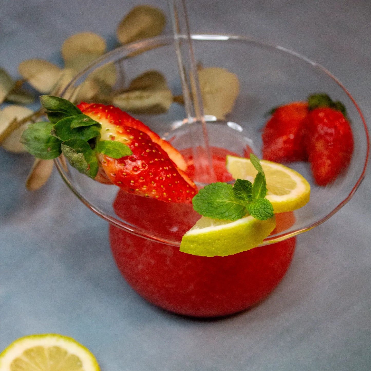 Frischer Erdbeersaft