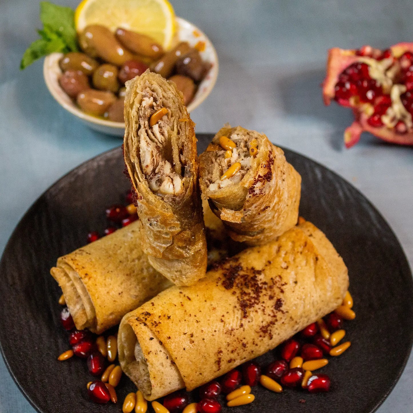 Musakhan-Rollen – Orientalische Hähnchenrollen mit Sumach